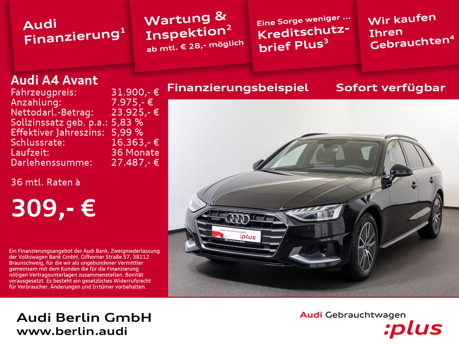 Audi A4 Avant Advanced 40 TDI qu