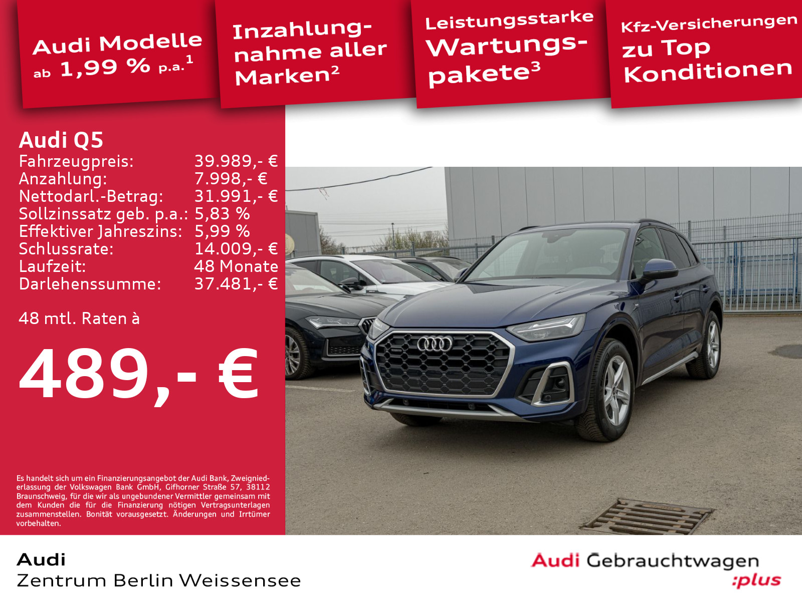 Audi Q5 40 TDI S-TRO QUA S-LINE GANZJAHRES