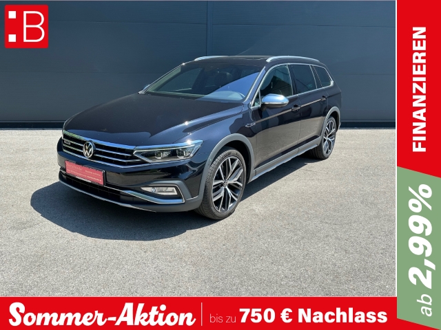 Passat Alltrack 2.0 TDI DSG 4Mo. IQ.LIGHT LEDER STANDHZG PANORAMA AHK DCC 19 HK-SOUND AREAVIEW PARKLENK