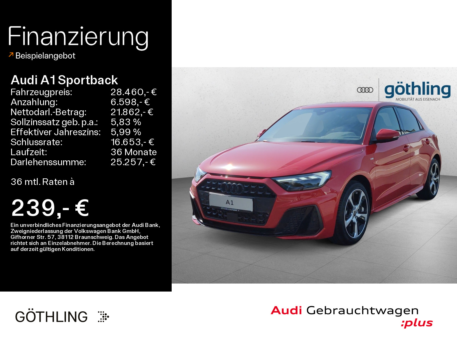 A1 Sportback 35 TFSI S line *LED*Virtual*Navi+*ACC*Optik*
