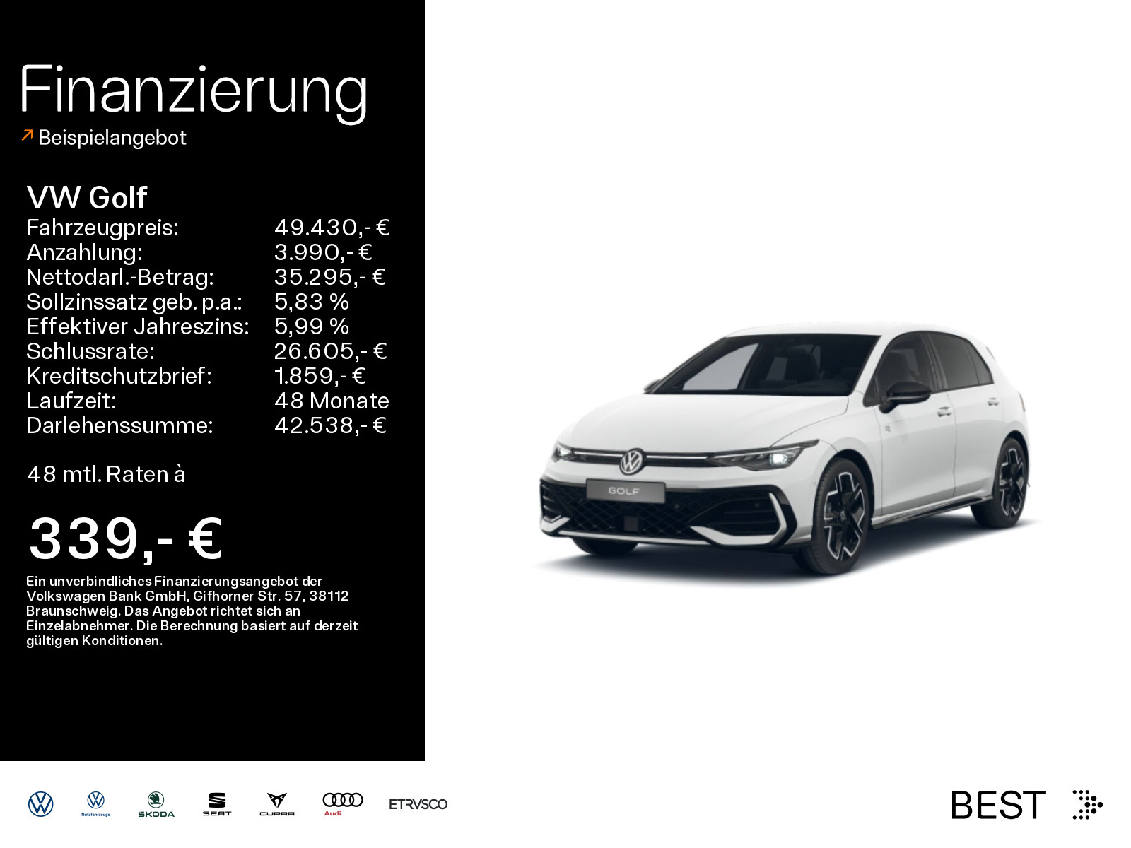 Volkswagen Golf 1.5 l R-Line eTSI OPF 150