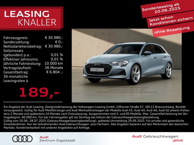 A3 Sportback Advanced 30 TFSI LED ACC HuD NAVI S
