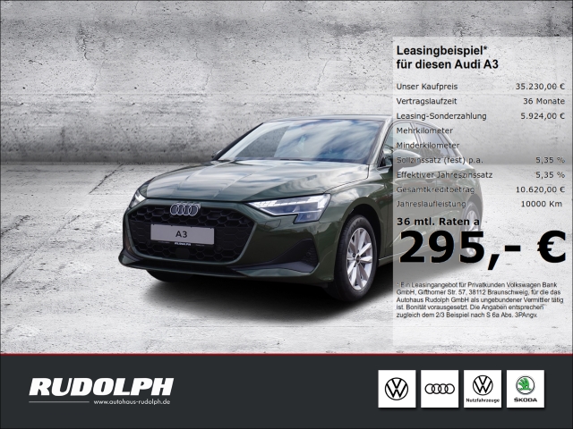 A3 Sportback 30 TFSI S tronic NAVI LED SHZG EPH CAR PLAY