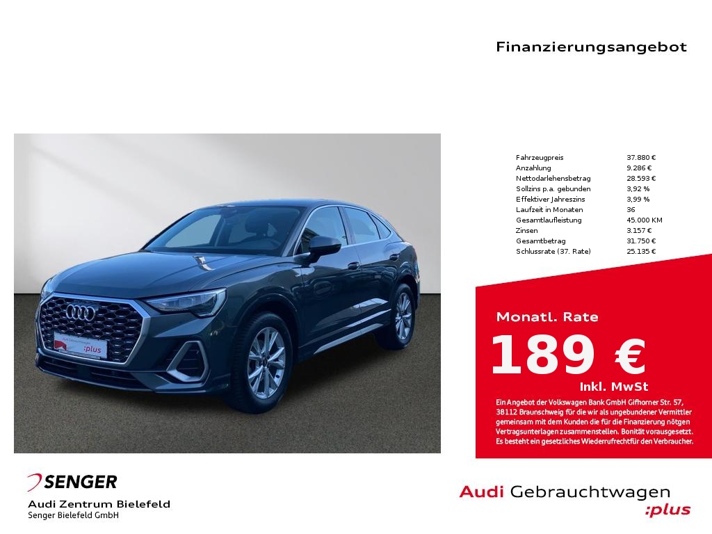 Q3 Sportback S line 35 TFSI S tronic MMI LED AHK