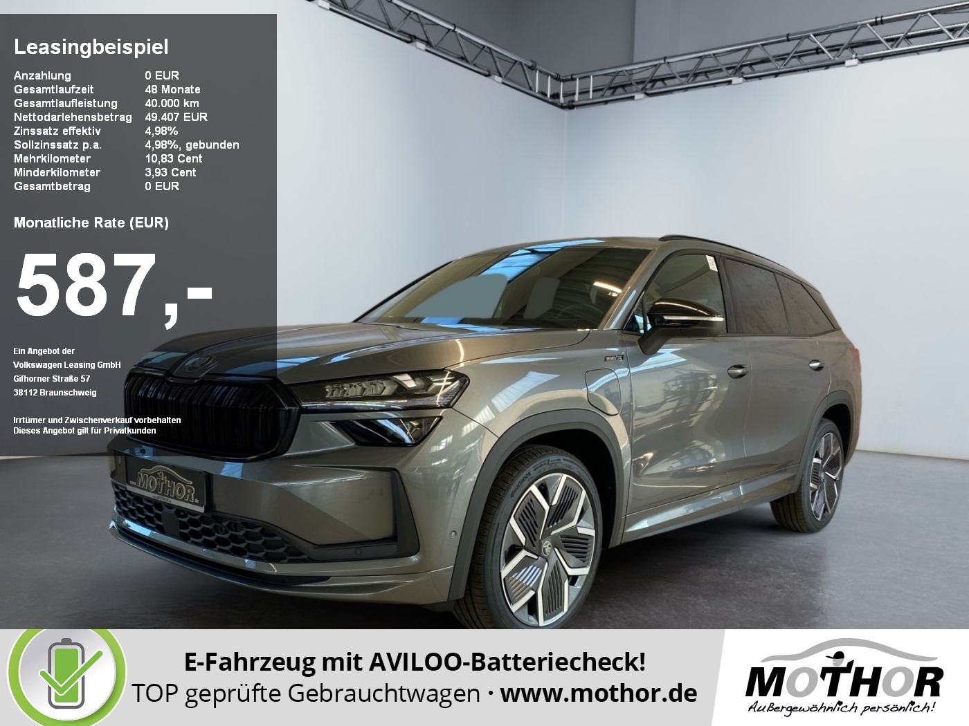 Kodiaq 1.5 TSI iV Sportline Trainiertes Parken