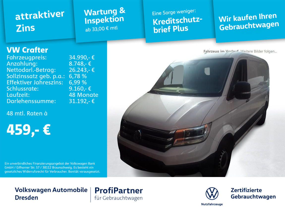 Crafter Kasten 35 4M MR AUT KLIMA NAV LED STH GRA