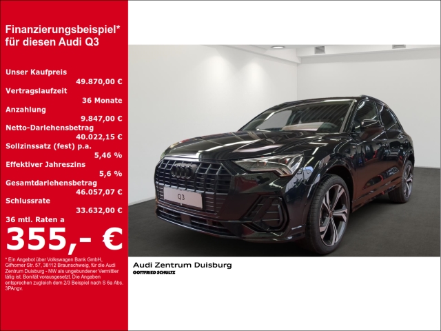 Audi Q3 S line 35 TFSI AD digitales Blendfreies Fernl verfügbar