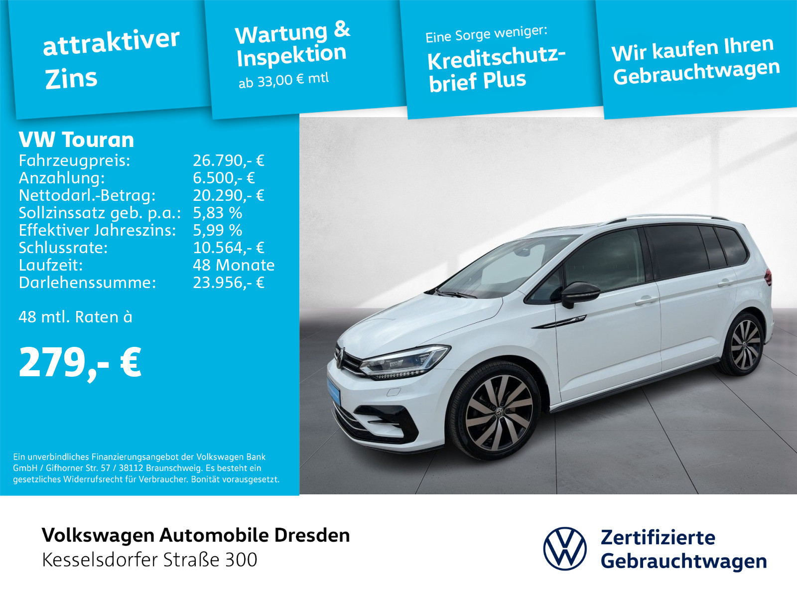 Touran 1.5 TSI DSG Join Navi LED AHZV