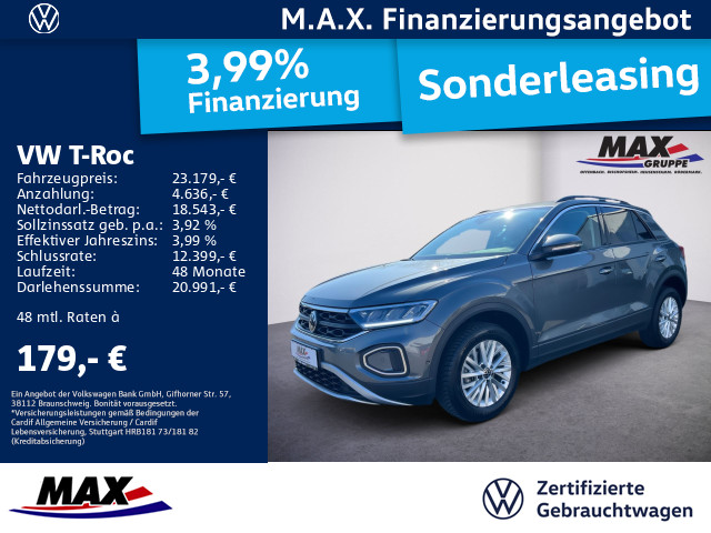 T-Roc 1.0 TSI LIFE LED+NAVI+DCP+PDC+LANE ASSIST+APP