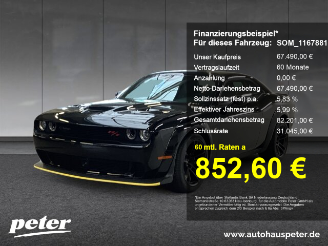Challenger R/T Scat Pack Widebody 6.4 V8 HEMI