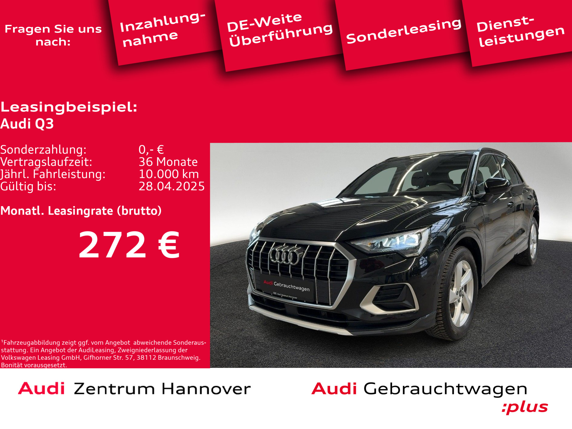 Q3 Advanced 35 TDI ACC Kamera Navi Teilleder