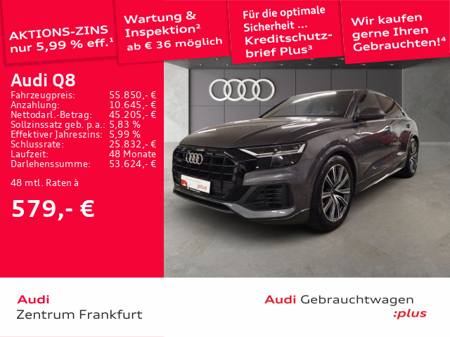 Q8 55 TFSI e quattro tiptronic LED Luft HuD Panorama