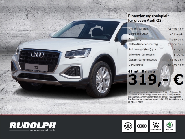 Q2 advanced 35 TFSI S tronic NAVI LED AHK KAMERA GRA