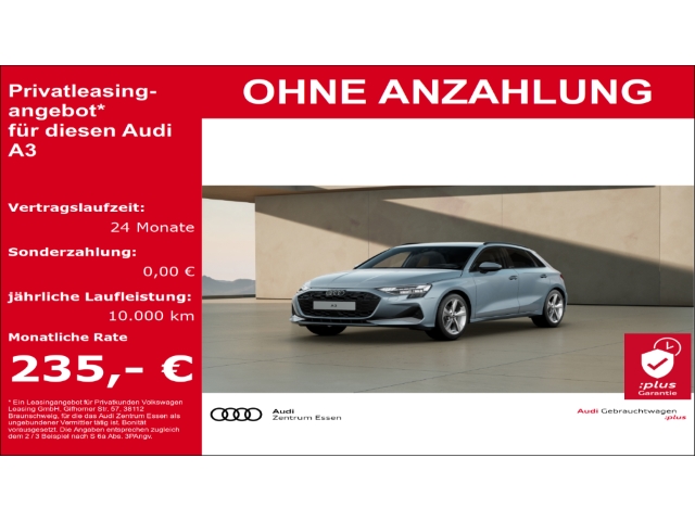 A3 Sportback Advanced 30 TFSI 6-GANG LED NAV SHZ RÜFA PDC MUFU FSE