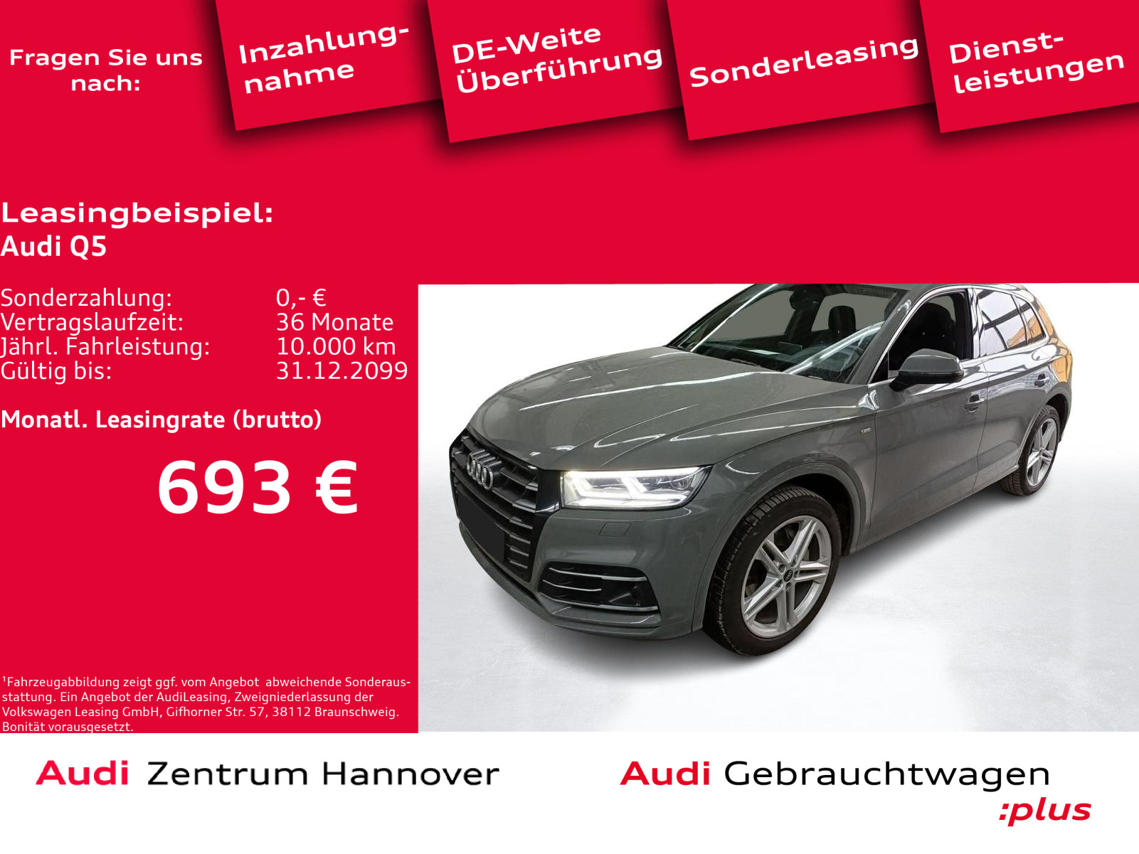 Q5 quattro S-line 55 TFSIe B&O ACC virtual Kamera Teilleder