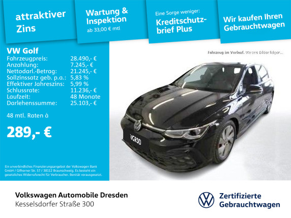 Golf VIII 2.0 TDI GTD DSG AHZV ACC LED Navi