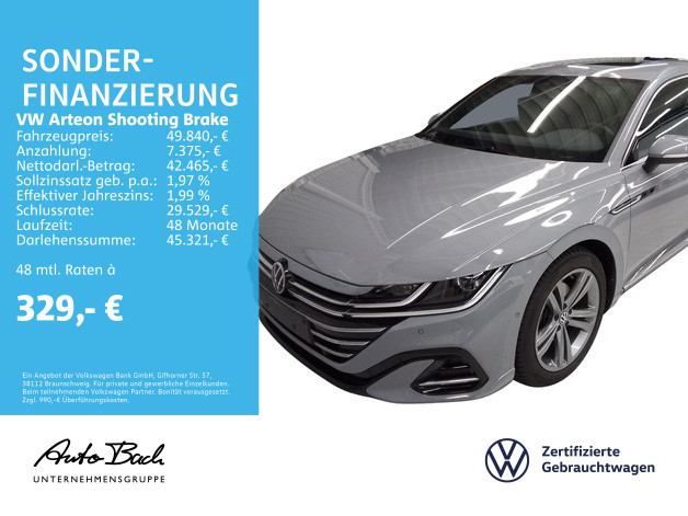 Arteon Shootingbrake 2.0 TDI DSG R-Line 4Motion, Navi, LED, Panoramadach, Standheizung, DCC,ACC