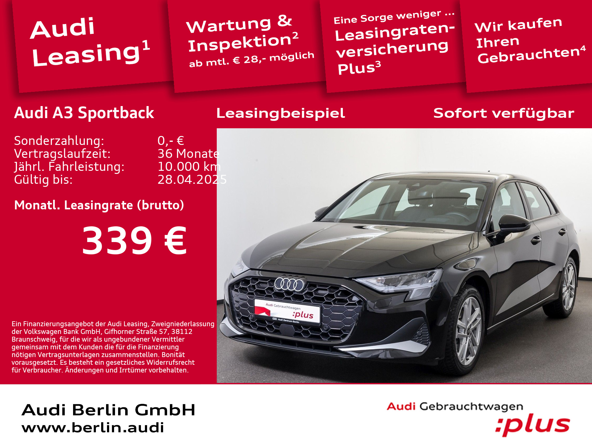 A3 Sportback Advanced 35 TDI S tr. AHK RFK HUD