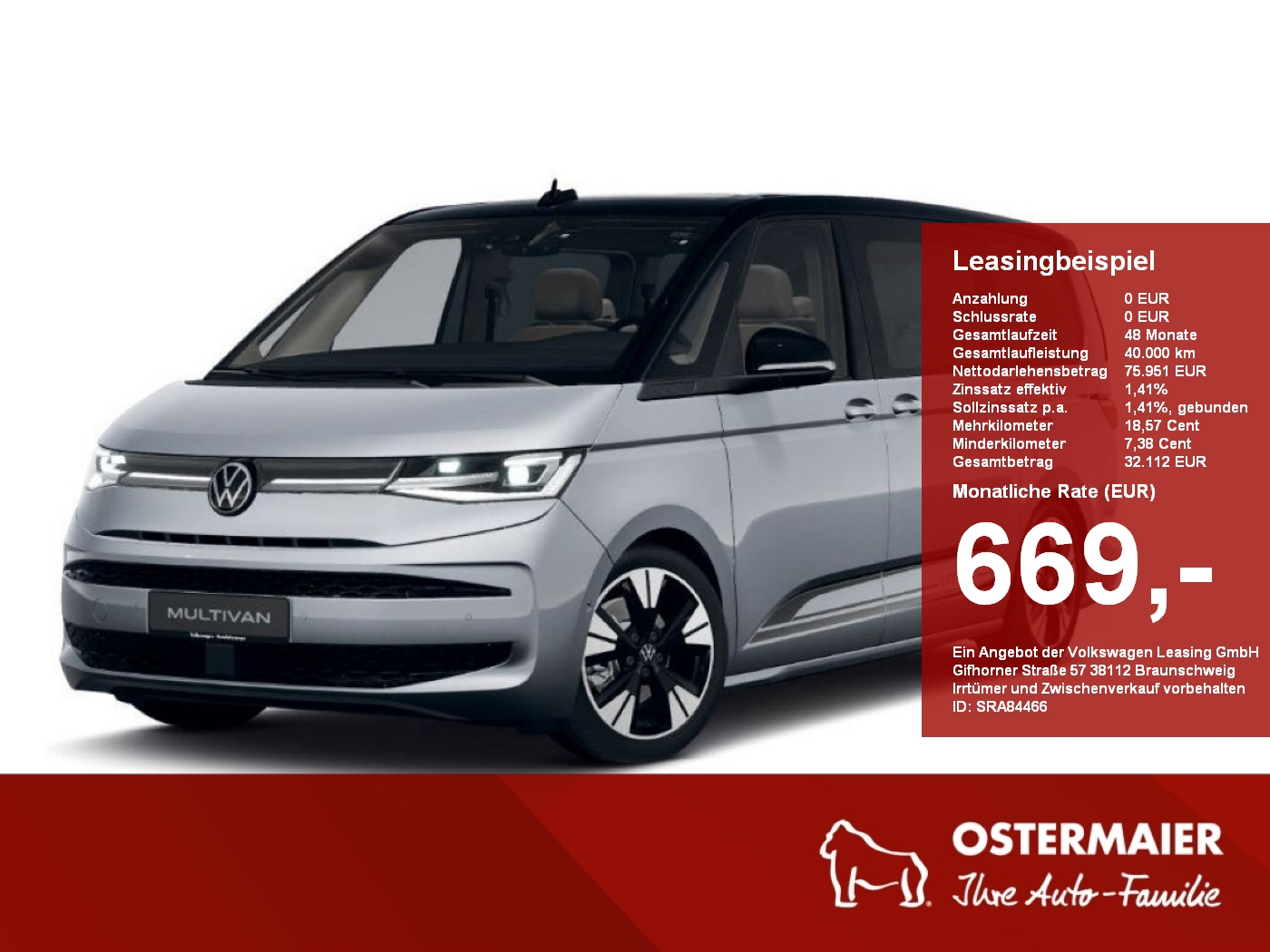 Volkswagen T7 Multivan 2.0 TDI Multivan Life Edition 19ALU