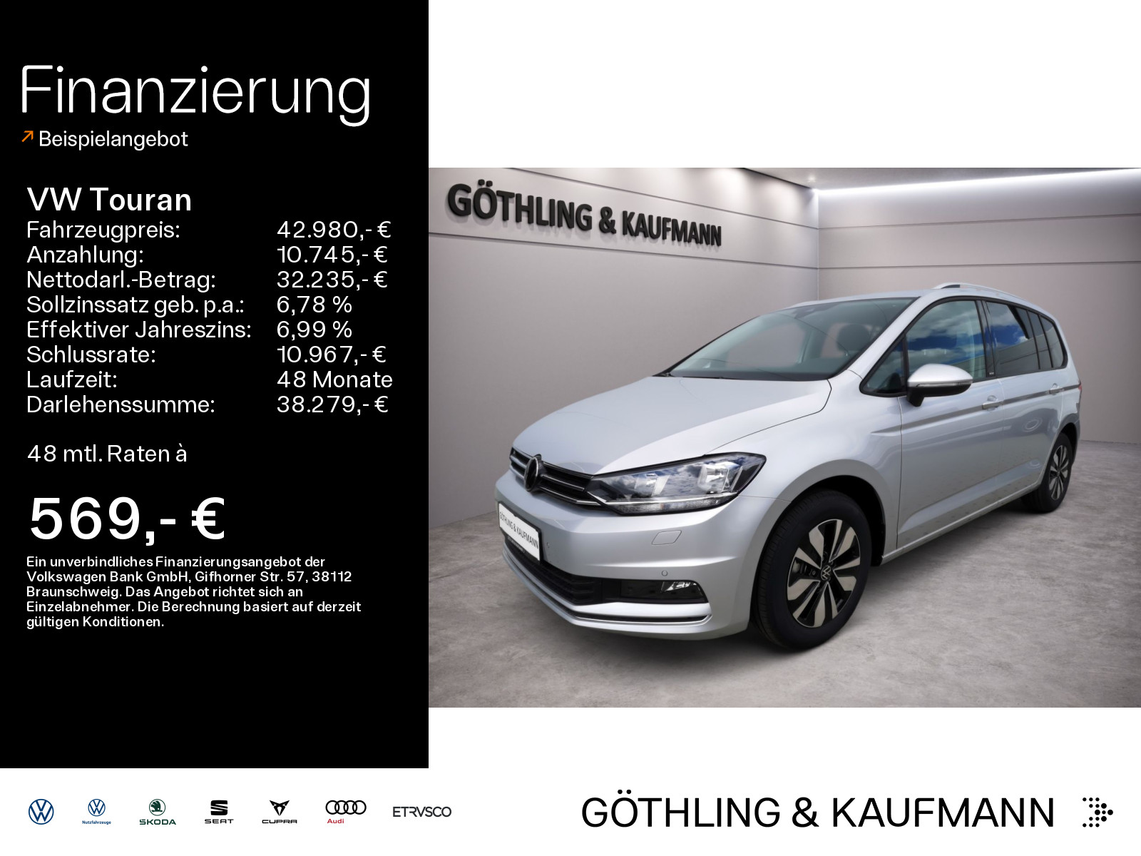 Touran MOVE 1,5 l TSI DSG *NAVI *ACC *LED *KLIMA