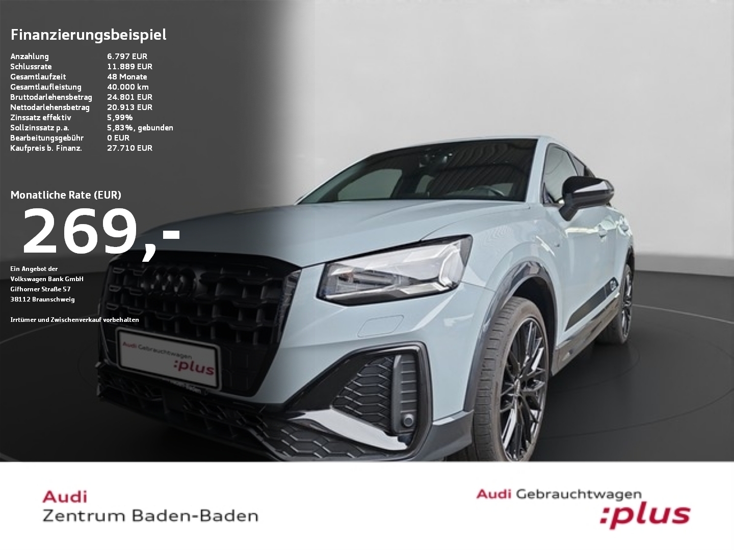 Q2 35 1.5 TFSI S tronic Edition one MATRIX*NAVI