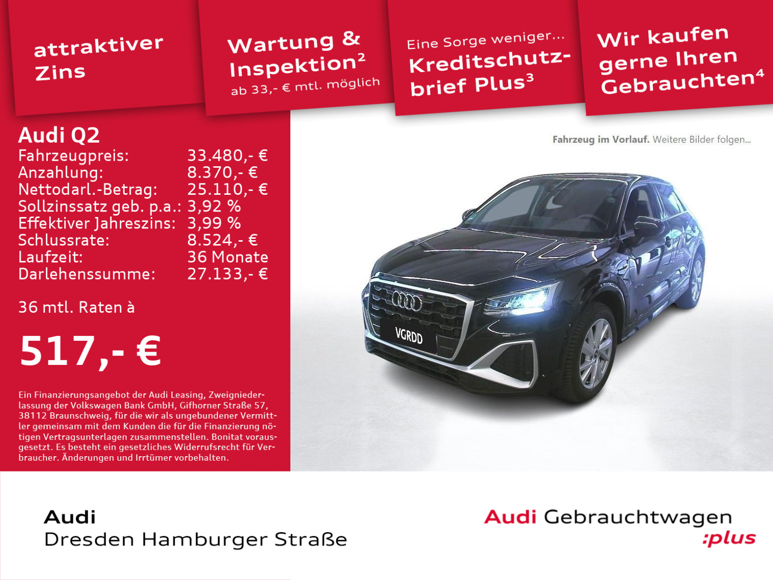Q2 35 TDI S line LED GRA SONOS AHZV S tronic