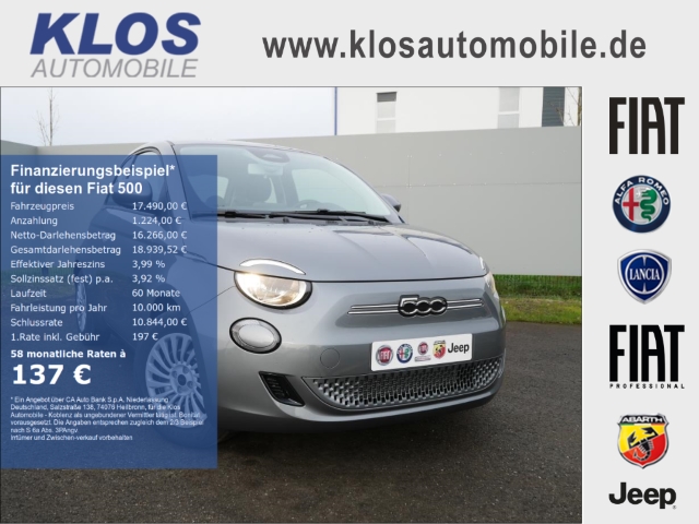 Fiat 500 3.8 ACTION 2kWh WINTERPAKET