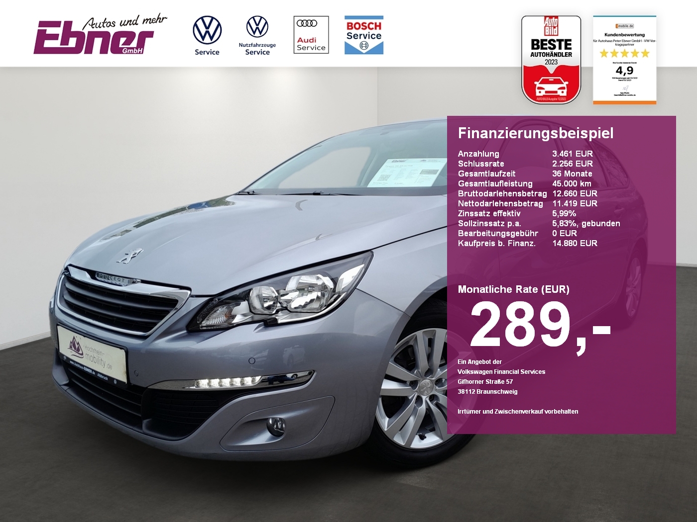 Peugeot 308 1.2 SW ACTIVE T 130PS 16