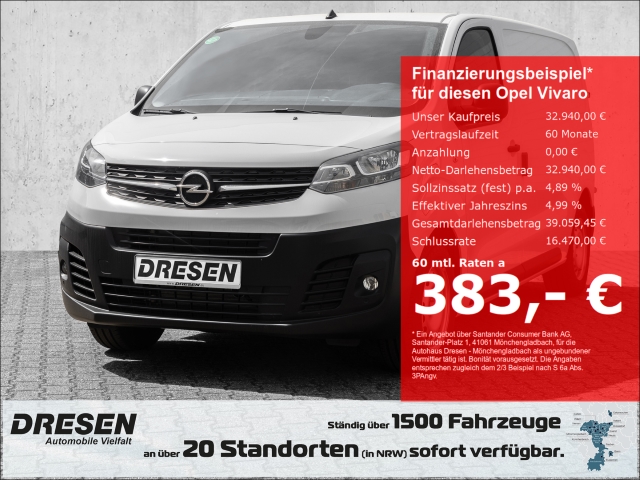 Opel Vivaro e 50kWh Cargo Edition M Mode3Ladekabel