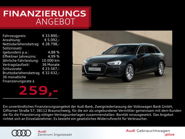 A4 Avant 35 TFSI S-tronic LED NAVI 3Z-Klima