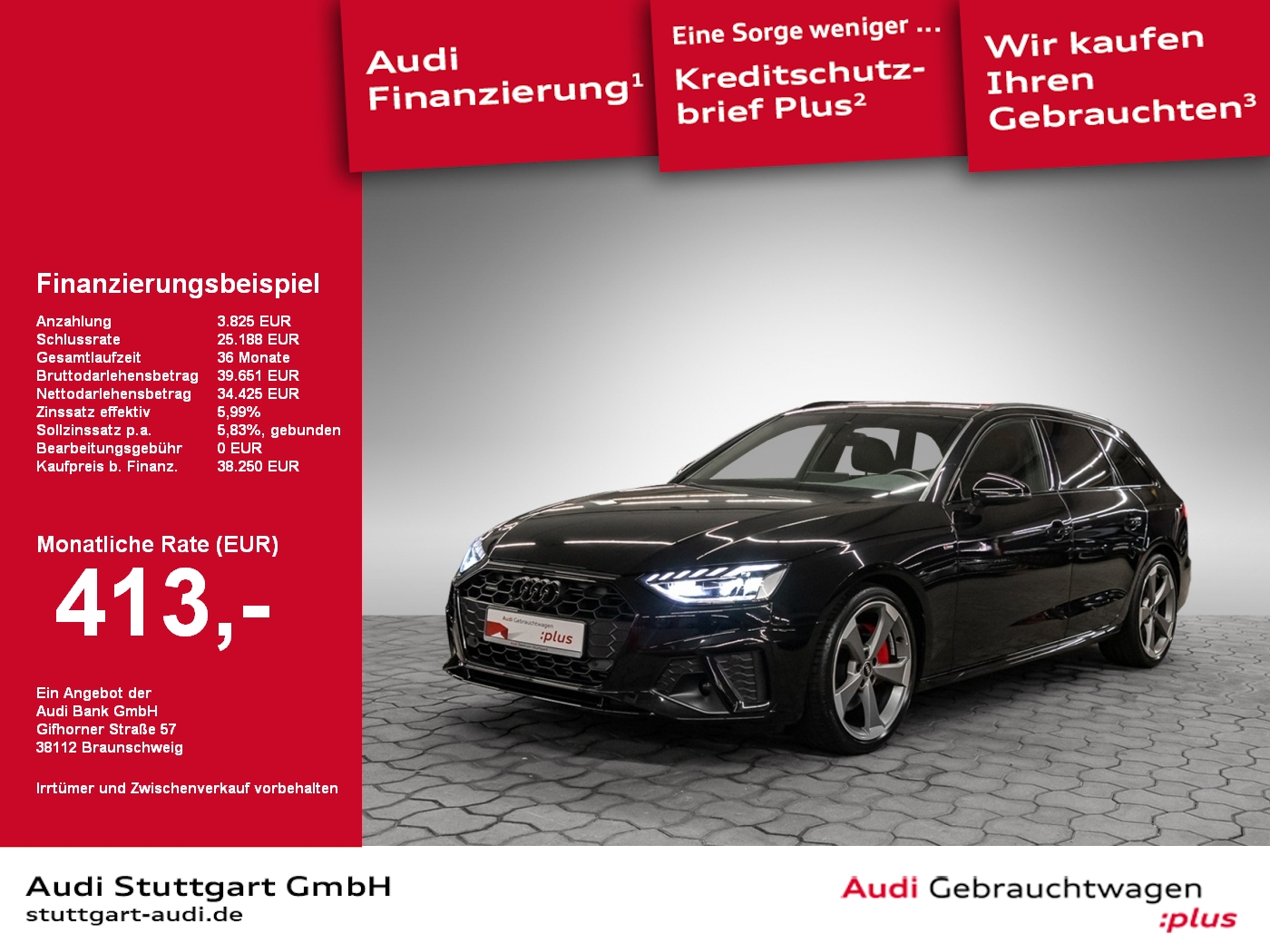 Audi A4 Avant 45 TFSI qu S line