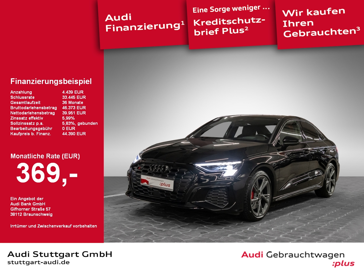 Audi S3 2.0 TFSI quattro Limousine