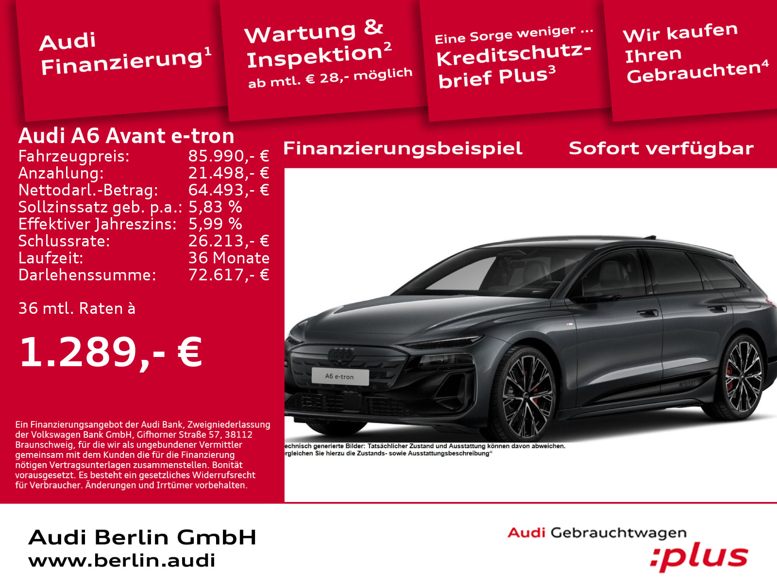 A6 Avant e-tron performance