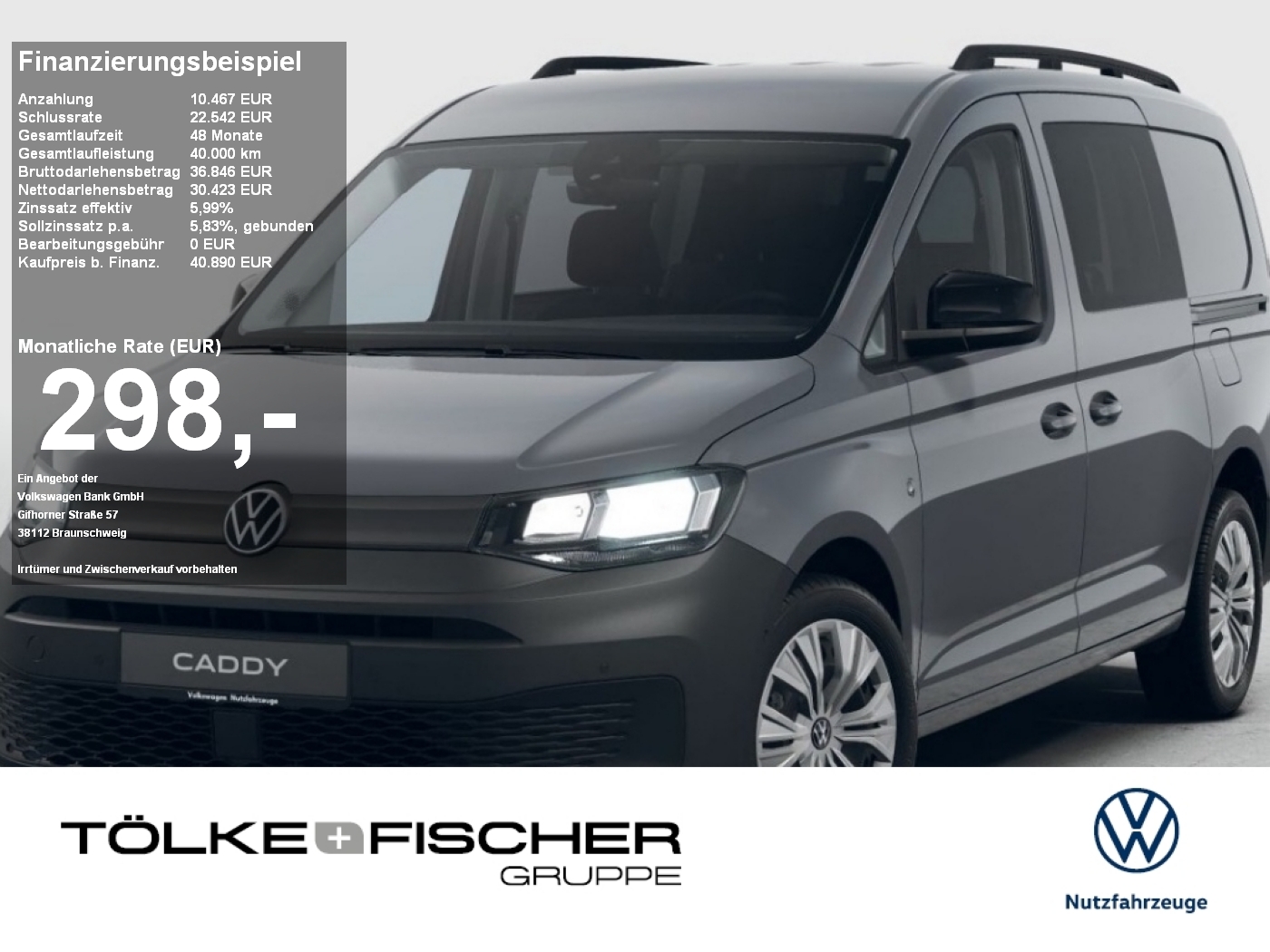 Caddy Flexible Maxi 5-Sitzer 2.0 l TDI 6-Gang
