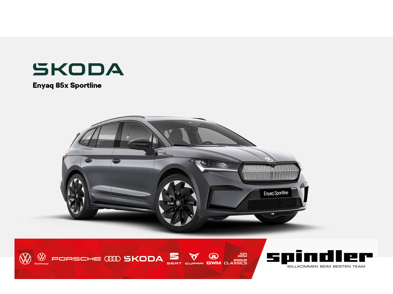 Enyaq 85x Sportline 82 kWh Batterie Elektromotor 210 kW 1-Gang-Automatik 4x4