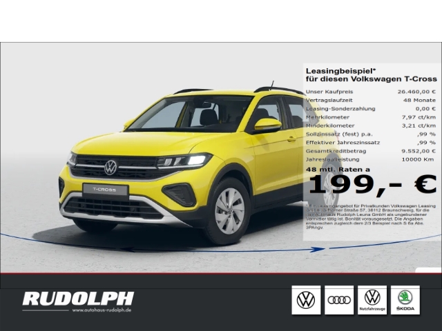 Volkswagen T-Cross 1.0 TSI Life Notbremsass