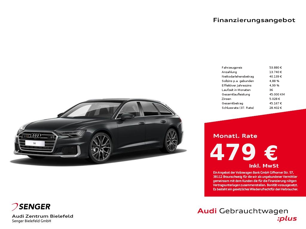 S6 Avant 3.0 TDI quattro Matrix Panorama B&O AHK