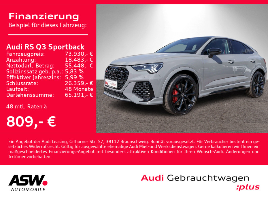 RS Q3 Sportback TFSI quattro Navi Matrix RS-AGA