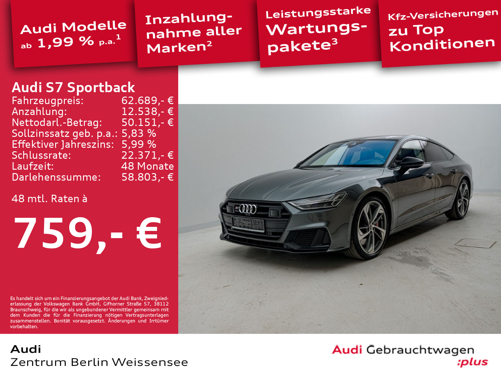 Audi S7 3.0 TDI Sportback ° MATRX PAN STD