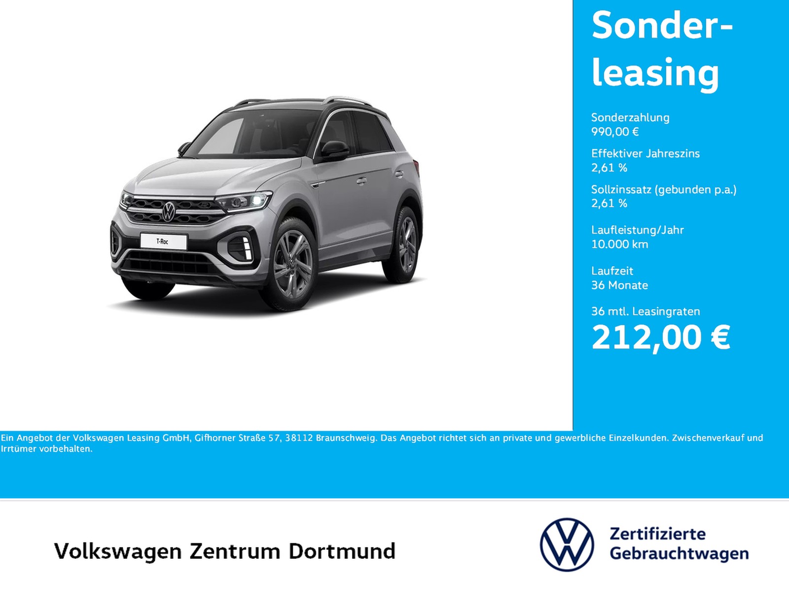 Volkswagen T-Roc 2.0 R-LINE LM17