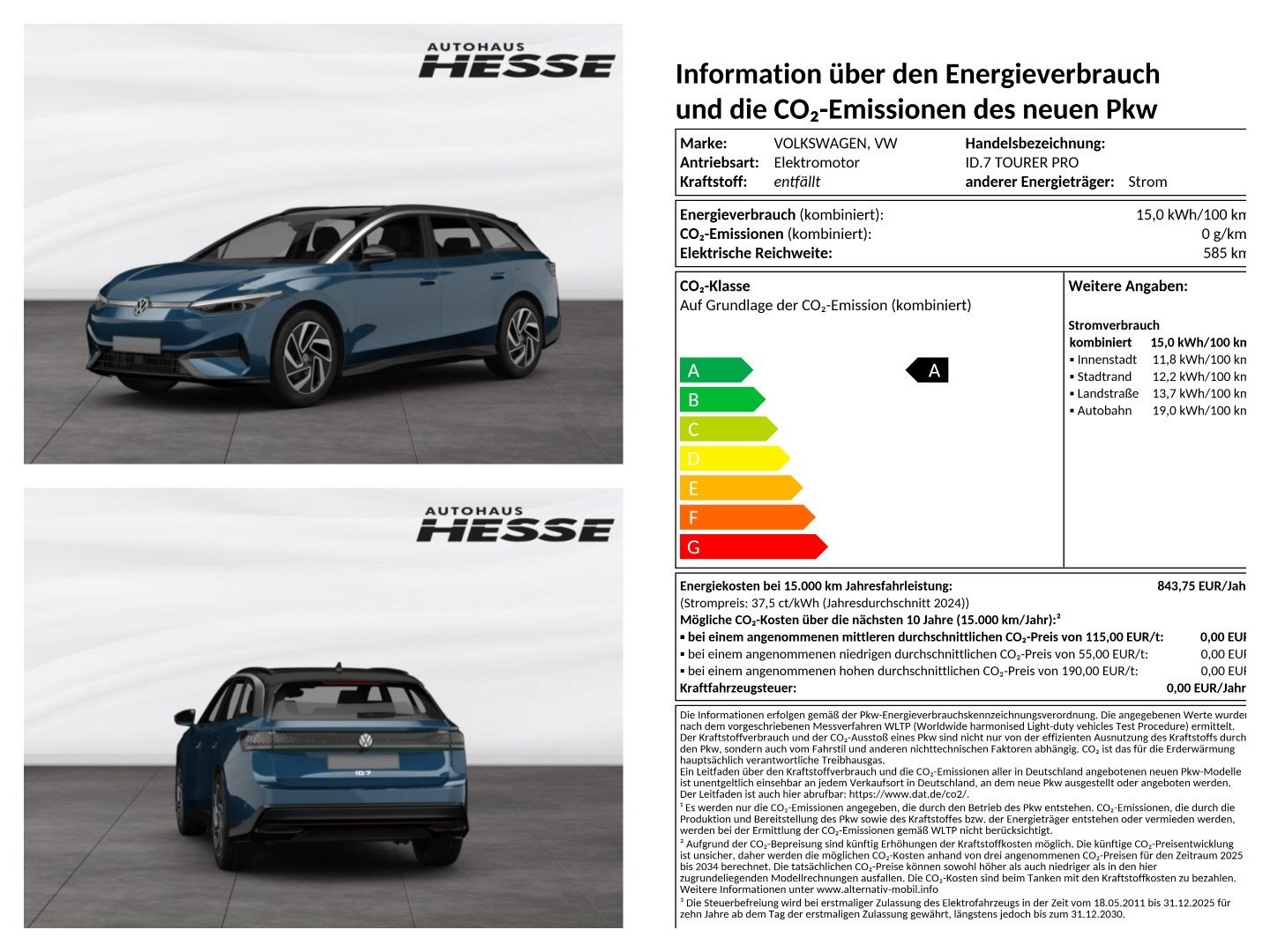 ID.7 Tourer Pro 210 kW (286 PS) 77 kWh 1-Gang-Automatik