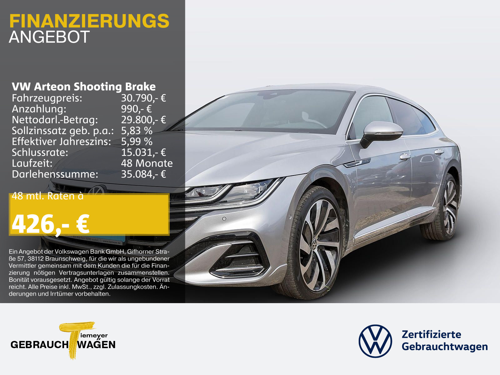 Arteon Shooting Brake 1.4 eHybrid R-LINE AHK