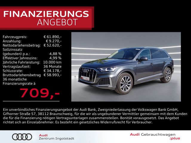 Q7 SUV S line Q7 50 TDI qu S line STHZG Luft AHK