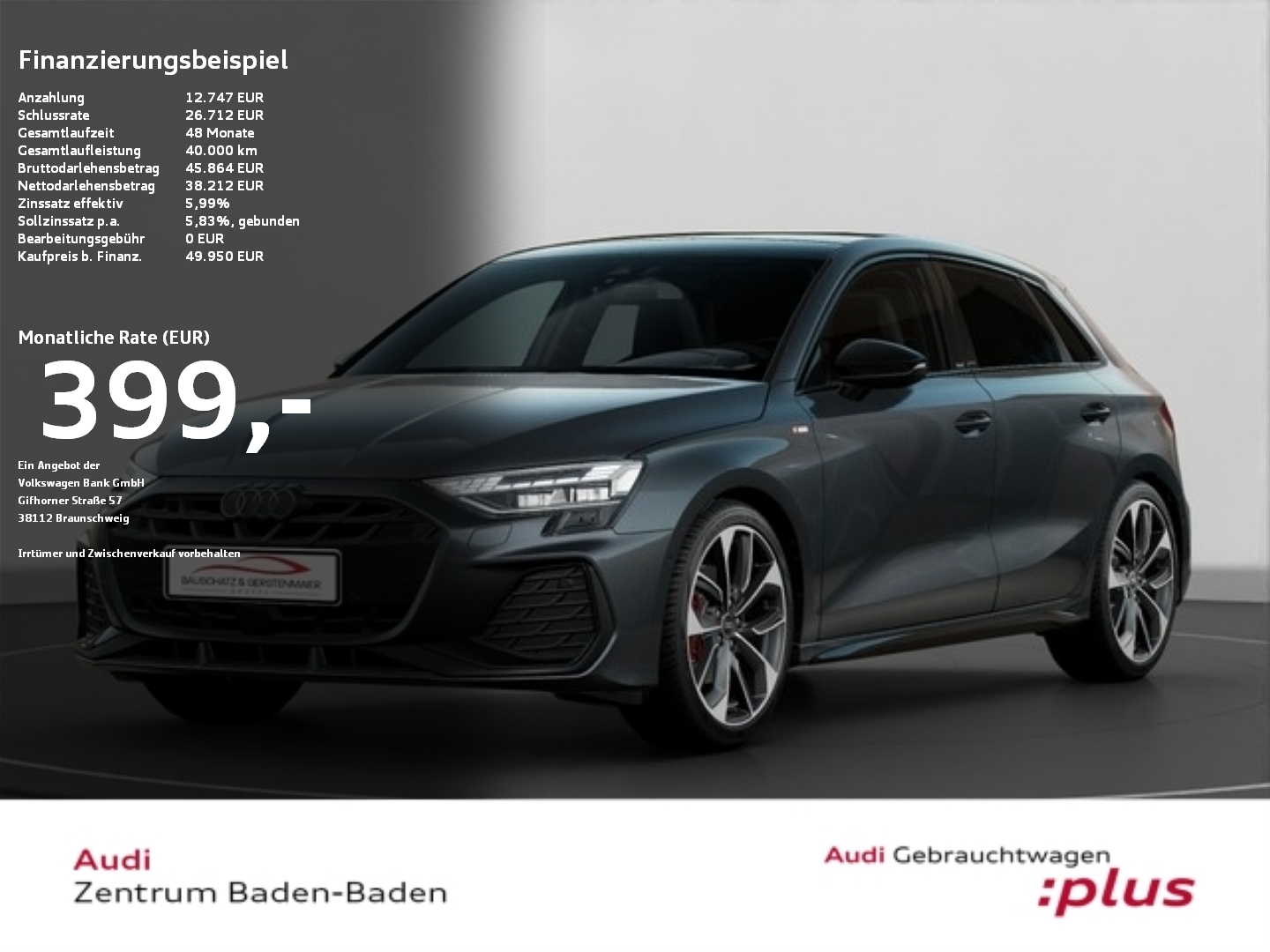 A3 Sportback S line 35 TDI