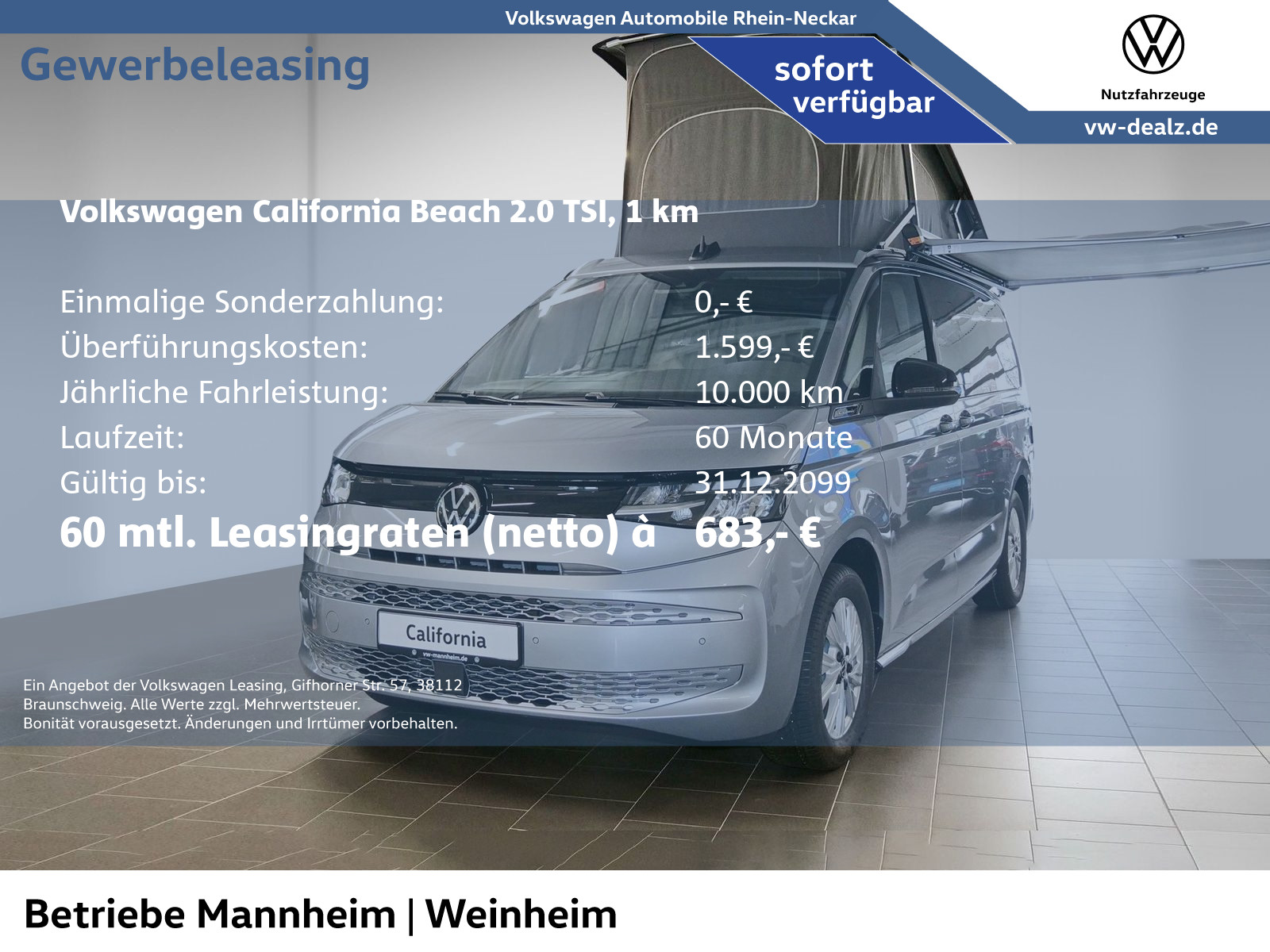 California Beach Camper 2.0 TSI OPF DSG