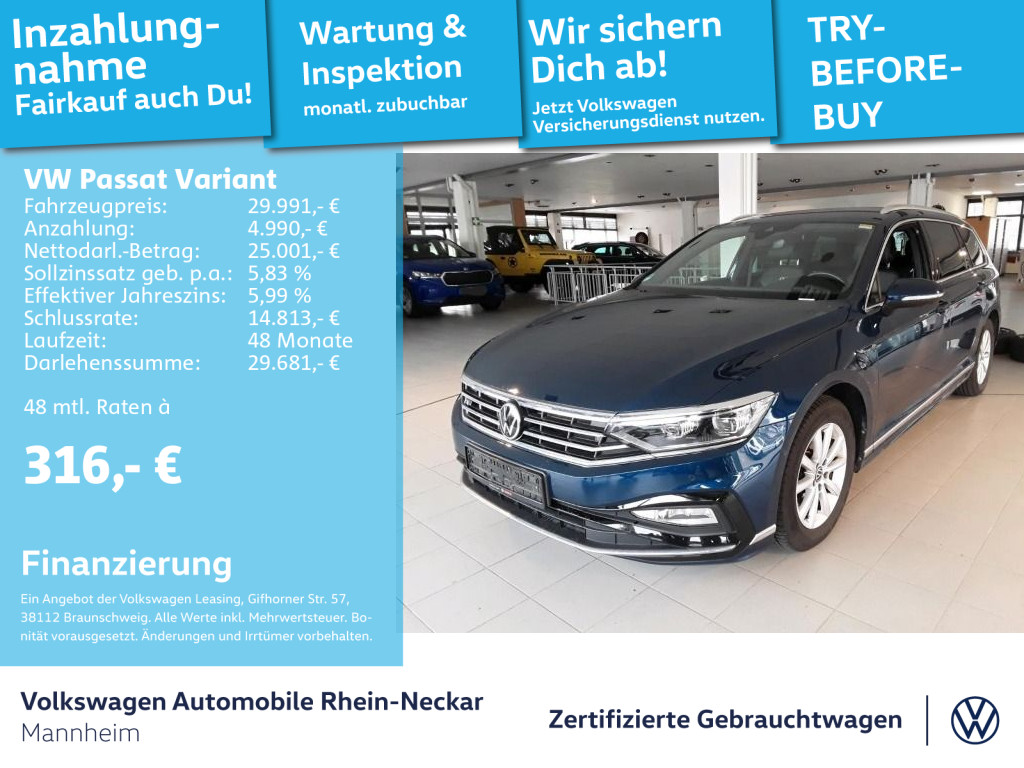 Passat Variant 2.0 TDI R-Line DSG Navi AHK Kamera uvm