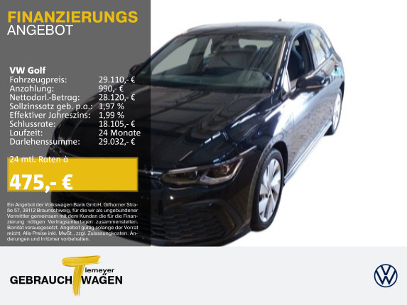 Golf GTE BLACK STYLE LM18 IQ.LIGHT ASSIST
