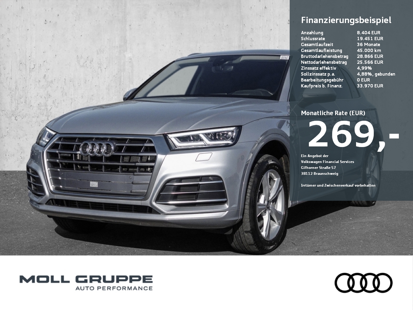 Q5 TFSI e Sport Virtuell Head UP LED