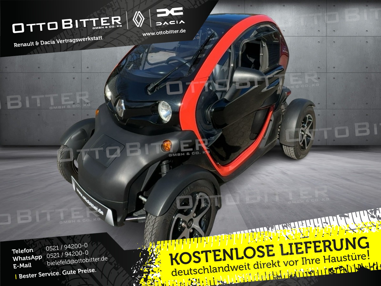 Twizy 45 Life (45 km/h) ab 16 Jahre fahren!