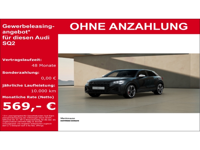 SQ2 AHK PANO OPTIKPAKET SCHWARZ MATRIX LED 2.0 TFSI quattro basis